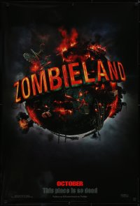 5g1092 ZOMBIELAND teaser DS 1sh 2009 Harrelson, Esienberg, this place is so dead, image of Earth!