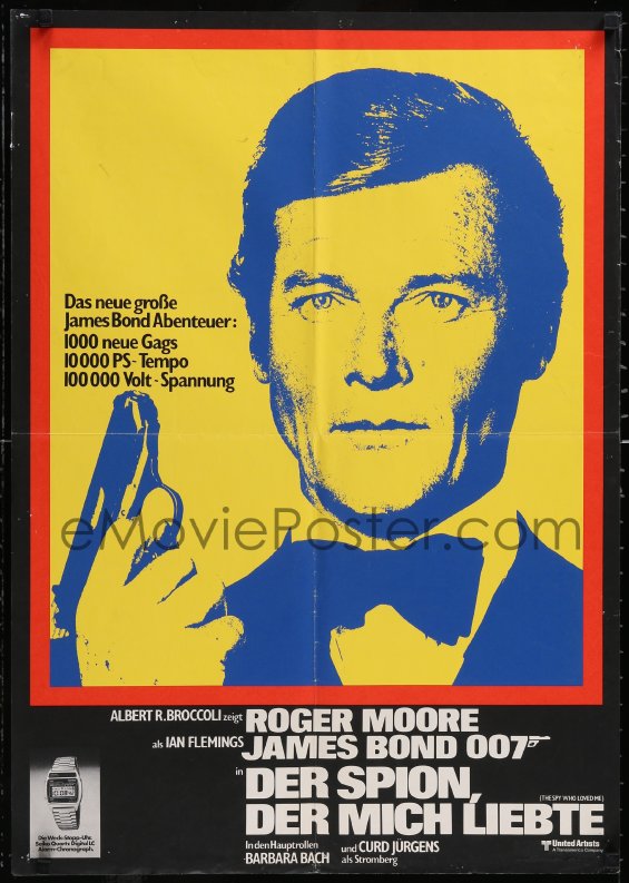 eMoviePoster.com: 5g0603 SPY WHO LOVED ME red/yellow Moore style German ...