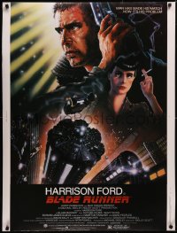 5h0278 BLADE RUNNER 30x40 1982 Ridley Scott sci-fi classic, art of Harrison Ford by John Alvin!