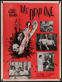 5h0283 DEAD ONE 30x40 1960 directed by Barry Mahon, exotic voodoo rituals, wild artwork, ultra rare!