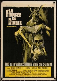 5h0611 DEVIL'S BRIDE linen Belgian 1968 different Paul Jamin art of woman & the demon of darkness!
