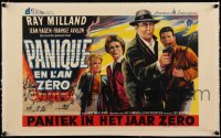5h0687 PANIC IN YEAR ZERO linen Belgian 1966 Ray Milland, Jean Hagen, Frankie Avalon, different art!