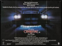 5h0298 CHRISTINE British quad 1984 written by Stephen King, John Carpenter directed, creepy car image!