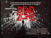5h0304 DEAD ZONE British quad 1984 Cronenberg, Stephen King, Christopher Walken sees the future!