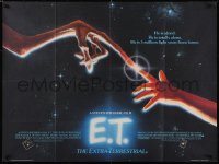 5h0306 E.T. THE EXTRA TERRESTRIAL British quad 1982 Steven Spielberg sci-fi classic, Alvin art!