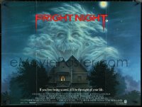 5h0310 FRIGHT NIGHT British quad 1986 best classic horror art by Peter Mueller, ultra rare!