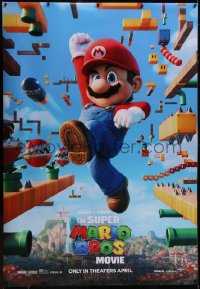 5h0228 SUPER MARIO BROS MOVIE DS bus stop 2023 Chris Pratt as Mario, Nintendo video game CGI!