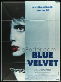 5h0103 BLUE VELVET French 1p 1987 directed by David Lynch, Isabella Rossellini behind chained door!