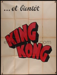 5h0122 KING KONG teaser French 1p 1933 announcing this classic would soon play in France, ultra rare!