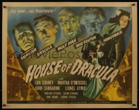 5h0012 HOUSE OF DRACULA 1/2sh 1945 Wolfman Lon Chaney Jr., Strange as Frankenstein, ultra rare!