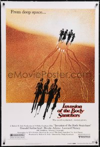 5h0479 INVASION OF THE BODY SNATCHERS linen advance 1sh 1978 Kaufman sci-fi, read the Dell book!