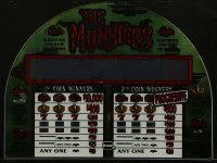 5h0045 MUNSTERS Las Vegas slot machine glass display 2000s you could win up to $10,000!