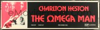 5h0205 OMEGA MAN paper banner 1971 Charlton Heston is the last man alive, I Am Legend, ultra rare!