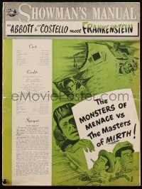 5h0065 ABBOTT & COSTELLO MEET FRANKENSTEIN pressbook 1948 Wolfman & Dracula are after Bud & Lou!