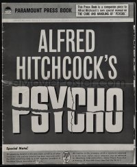 5h0071 PSYCHO pressbook 1960 sexy Janet Leigh, Anthony Perkins, Alfred Hitchcock classic horror!