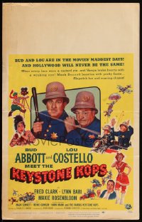 5h0077 ABBOTT & COSTELLO MEET THE KEYSTONE KOPS WC 1955 Bud & Lou in the movies' maddest days!