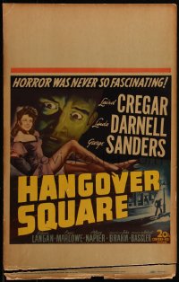 5h0082 HANGOVER SQUARE WC 1945 art of sexy Linda Darnell, Sanders, horror was never so fascinating!