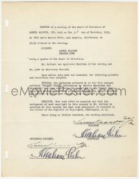 5j0033 SAMUEL GOLDWYN signed contract 1935 registering the copyright for his film Barbary Coast!