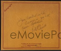 5j0008 LEO CARRILLO signed souvenir photo folder 1928 w/director Humberstone at San Diego nightclub!