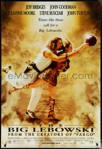 5k0336 BIG LEBOWSKI 1sh 1998 Coen Bros cult classic, Jeff Bridges bowling w/Julianne Moore!
