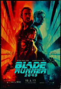 5k0338 BLADE RUNNER 2049 teaser DS 1sh 2017 great montage image with Harrison Ford & Ryan Gosling!