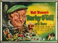 5k0058 DARBY O'GILL & THE LITTLE PEOPLE British quad 1960 Disney, Sean Connery, ultra rare!