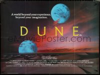 5k0060 DUNE British quad 1984 David Lynch sci-fi classic, two moons over the desert planet Arrakis!