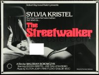 5k0077 MARGIN British quad 1977 sexy topless Sylvia Kristel, The Streetwalker, day-glo, ultra rare!