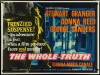 5k0108 WHOLE TRUTH British quad 1958 Stewart Granger, Reed, completely different and ultra rare!