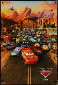 5k0349 CARS advance 1sh 2006 Walt Disney Pixar animated automobile racing, great cast image!