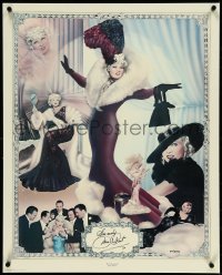 5k0213 MAE WEST signed #501/2000 24x30 commercial poster 1978 The Sin-sational Mae West!