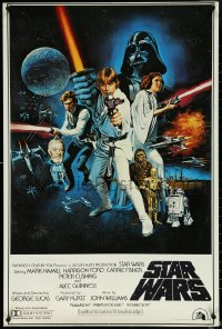 5k0218 STAR WARS 24x36 commercial poster 1977 George Lucas sci-fi epic, Portal, Chantrell!