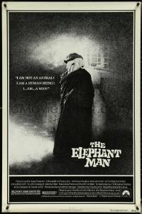 5k0381 ELEPHANT MAN 1sh 1980 John Hurt is not an animal, Anthony Hopkins, directed by David Lynch!