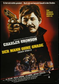 5k0294 DEATH WISH II German 1982 Charles Bronson is loose again and wants the filth off the streets!