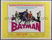 5k0666 BATMAN 1/2sh 1966 Adam West & Burt Ward, villains Meriwether, Romero, Meredith & Gorshin!