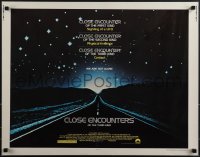 5k0676 CLOSE ENCOUNTERS OF THE THIRD KIND 1/2sh 1977 Spielberg sci-fi classic, w/ white borders!