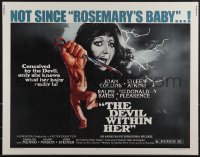 5k0682 DEVIL WITHIN HER 1/2sh 1976 conceived by the Devil, only she knows what her baby really is!