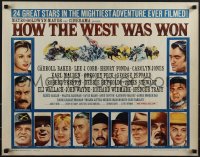 5k0701 HOW THE WEST WAS WON style B 1/2sh 1964 John Ford, Reynold Brown art, images of all-star cast