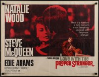 5k0707 LOVE WITH THE PROPER STRANGER 1/2sh 1964 romantic close up of Natalie Wood & Steve McQueen!