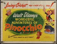 5k0720 PINOCCHIO style B 1/2sh R1945 Disney, about wooden boy who wants to be real, ultra rare!