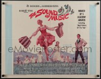 5k0730 SOUND OF MUSIC 1/2sh 1965 classic art of Julie Andrews by Terpning, Rodgers & Hammerstein!