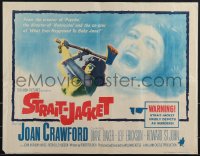 5k0734 STRAIT-JACKET 1/2sh 1964 art of crazy ax murderer Joan Crawford, directed by William Castle!