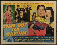 5k0740 TIME OUT FOR RHYTHM 1/2sh 1941 sexy dancer Ann Miller, Three Stooges shown, ultra rare!
