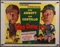 5k0745 WHO DONE IT 1/2sh R1954 wacky Bud Abbott & Lou Costello are clue loose stupor sleuths!