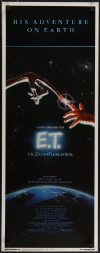 5k0915 E.T. THE EXTRA TERRESTRIAL insert 1982 Drew Barrymore, Steven Spielberg, John Alvin art!