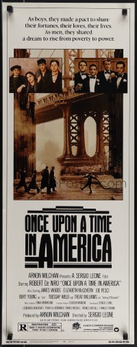 5k0954 ONCE UPON A TIME IN AMERICA insert 1984 De Niro, James Woods, Sergio Leone, cool images!