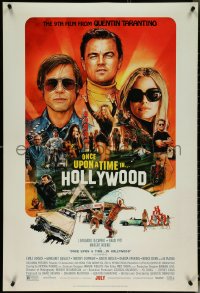 5k0467 ONCE UPON A TIME IN HOLLYWOOD advance DS 1sh 2019 Tarantino, montage art by Steve Chorney!