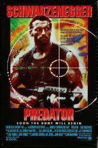 5k0479 PREDATOR 1sh 1987 Arnold Schwarzenegger jungle sci-fi thriller, soon the hunt will begin!