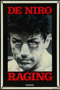 5k0483 RAGING BULL teaser 1sh 1980 Martin Scorsese, classic Kunio Hagio art of Robert De Niro!