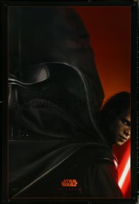 5k0496 REVENGE OF THE SITH style A teaser DS 1sh 2005 Star Wars Episode III, image of Darth Vader!